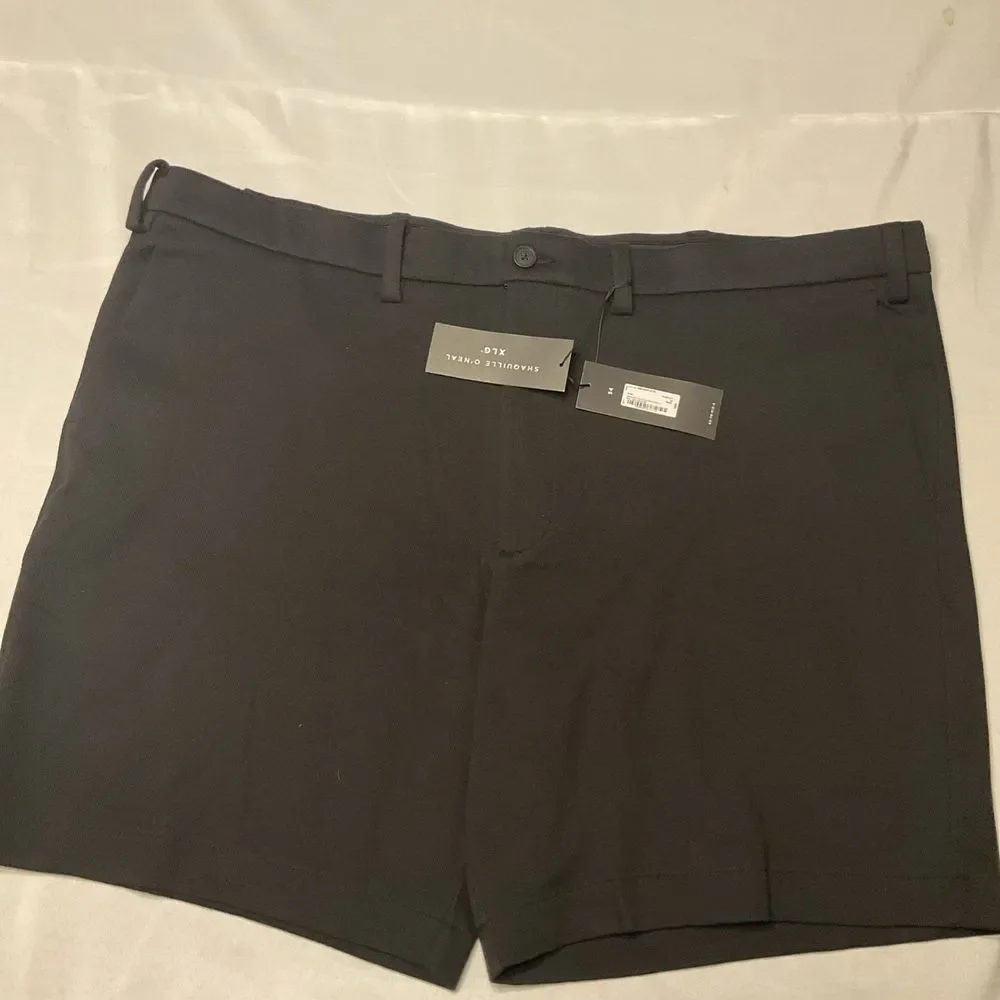 Shaquille‎ O'Neal Men's XLG Knit Short Black Size 54 Comfort Stretch
